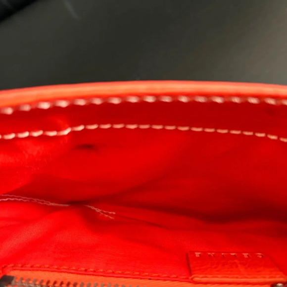 Celine Shoulder Mini Bag Baguette Orange Leather Made in Italy - Picture 13 of 16